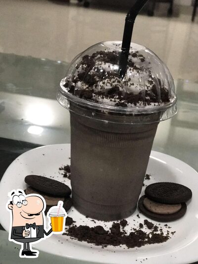 Enjoy a beverage at Foodies