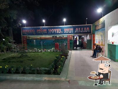 The outside part is an important feature of Hotel Allia
