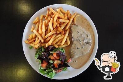 Vous pouvez commander des frites en tant qu'accompagnement ou collation