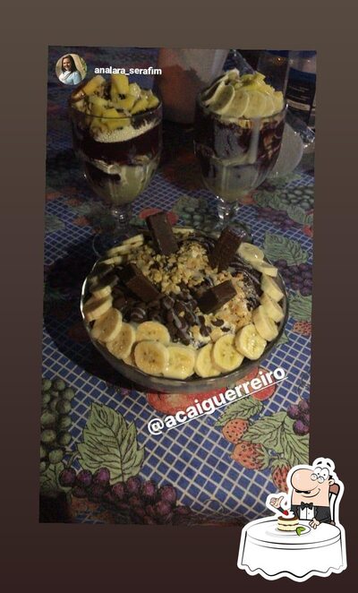 Venha experimentar as opções doces