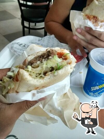 O interior do Subway