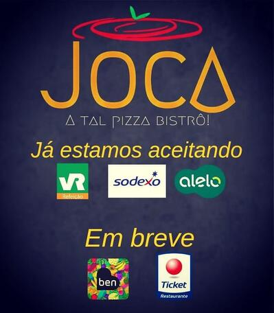 A publicidade mostra informações sobre o Joca Pizza Delivery
