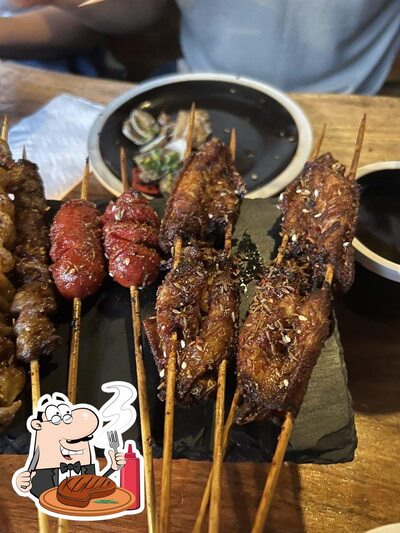 Chat Bar 九号小院 - Chinese BBQ Skewers Restaurant propose des repas à base de viande