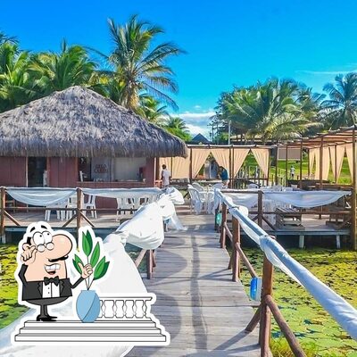 Veja a parte externa do Cabana da lagoa