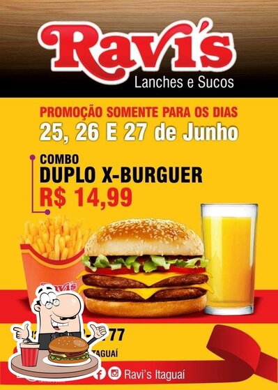Ravi's Itaguai provê uma variedade de opções para os amantes dos hambúrgueres