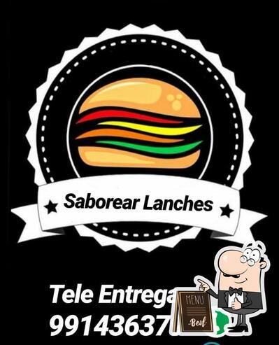O logotipo do Saborear Lanches