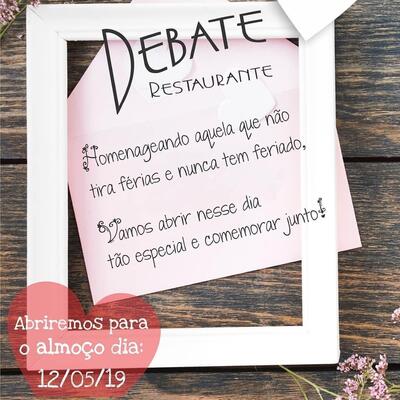 Aqui está a publicidade do Debate Bar