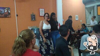 O interior do La Favorita Pizzaria