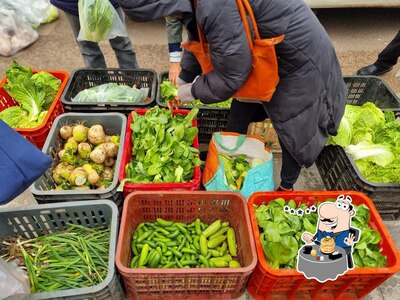 Plats à Chinese market