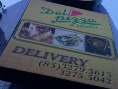 O Del Pizza tem seu próprio respresentação visual