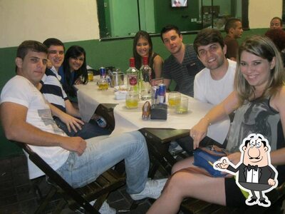 O interior do Brasinha Grill