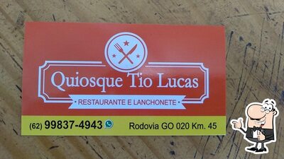 O logotipo do Quiosque Tio Lucas