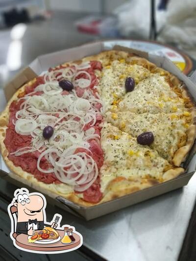 No Goiaba Lanches, você pode pedir pizza