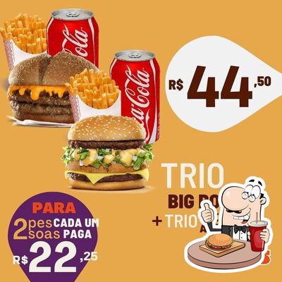 Experimente um hambúrguer no Bob's Irecê Irecê BA