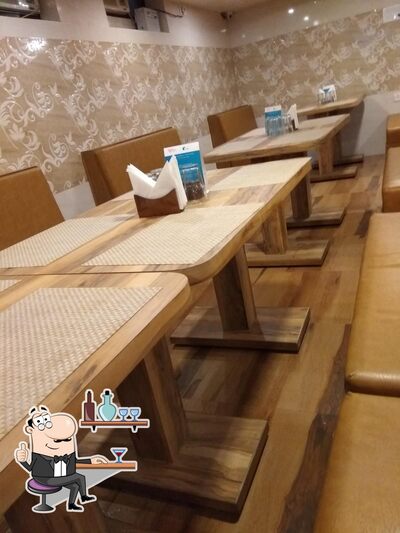 The interior of Purnima Restaurant