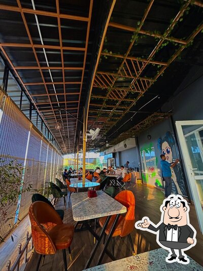 Take a seat at one of the tables at Mocha Mania cafe