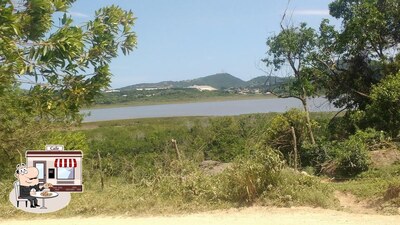 Você pode espairecer no na área externa do Bar Do Belo