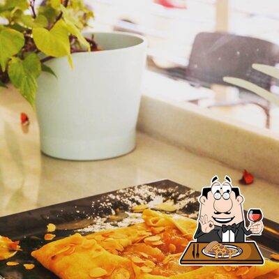 A Crêperie Rabat : La crêpe-rit, vous pouvez déguster des pizzas