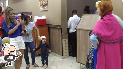 O interior do Habib's