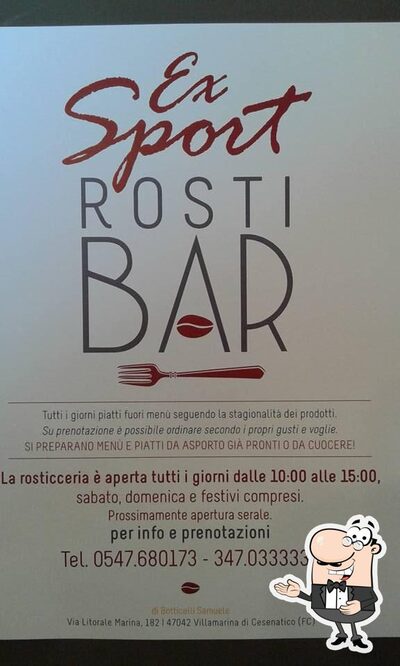 Ecco la pubblicità di Exsport Rosti Bar