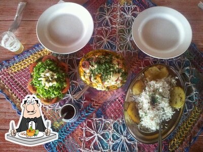 Comida em Camping do Noel