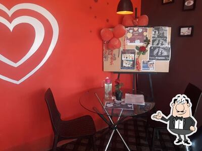 Take a seat at one of the tables at Chaffees' Adda