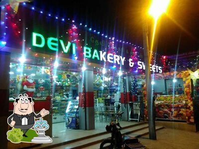 You can get some fresh air at the outside area of Devisri Bakery & Sweets
