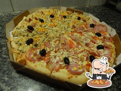 Escolha pizza no Escala Pizza Bar Brasília de Minas MG