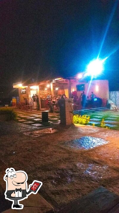 Desfrute da vista do exterior Bamboo Society beer