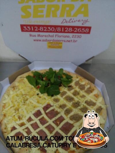 Escolha pizza no Sabor da Serra Delivery