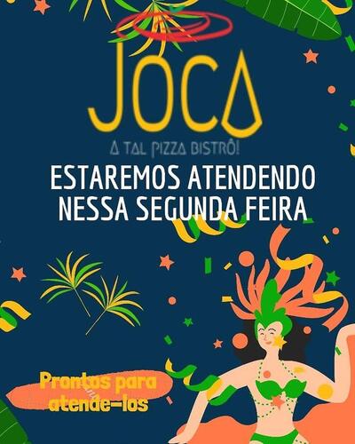 Aqui está a publicidade do Joca Pizza Delivery