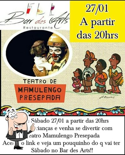 Leia as informações sobre o Bar des Arts