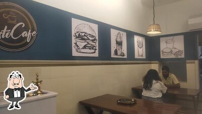 The interior of RESTO CAFE