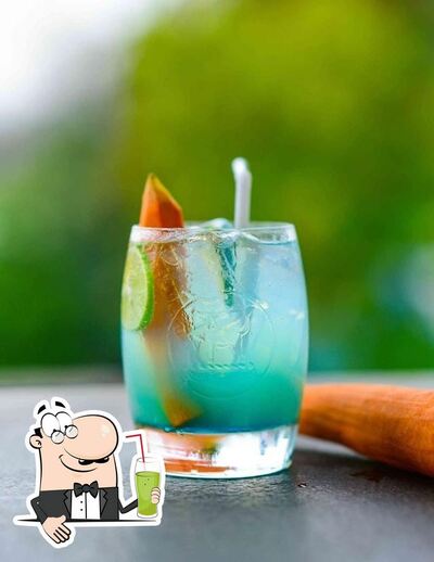 You can enjoy a drink from the menu
