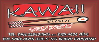 O logotipo do Kawaii Sushi Rio Brilhante MS