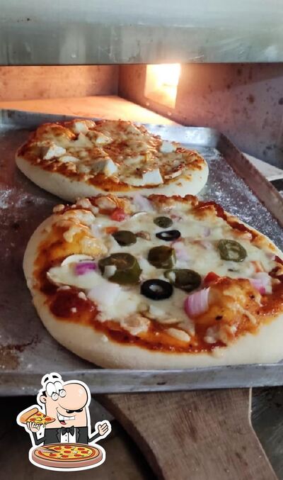 Order pizza at The Street Café