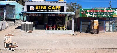 The exterior is an important feature of Rini cafe