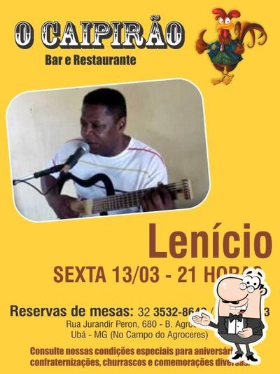 Aqui está a publicidade do Caipirao