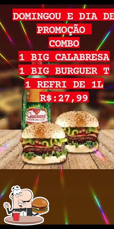 Delicie-se com um hambúrguer no Big Burguer