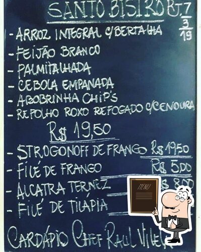 Experimente os pratos do dia do menu do quadro negro