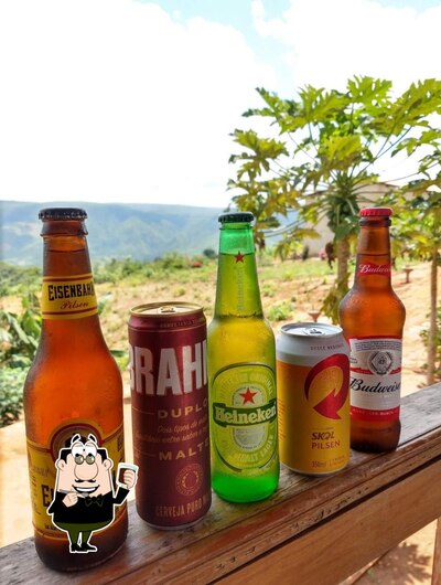 Você pode desfrutar de uma bebida do menu