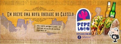 A representação gráfica da marca do Pepe Loco - fast food mexicano