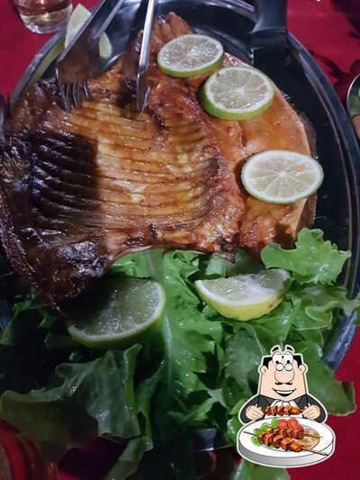 Comida em Casa do Peixe restaurante
