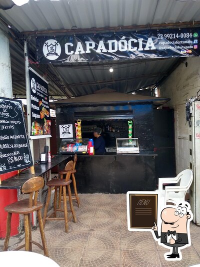 O Trailler Capadócia oferece um menu de quadro negro