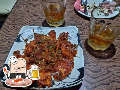 Enjoy a pint of light or dark beer