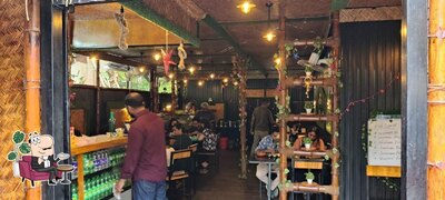 The interior of Airavat Family Restaurant