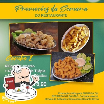 Platos en Pizzaria recanto divisa
