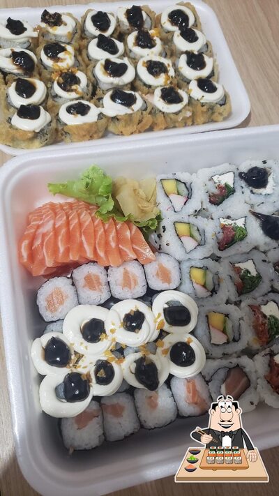 Rolos de sushi são oferecidos por Zona Sul Sushi