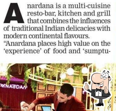 The advertisement shows information about Anardana