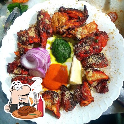 Order meat dishes from the menu